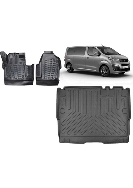 Expert Traveller 8+1 2022 Model 3D Bagaj Havuzu+3d Havuzlu Araca Özel Paspas Takımı
