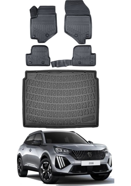 2008 2023 Model Alt Bagaj Havuzu Araca Özel Siyah Paspas Takımı