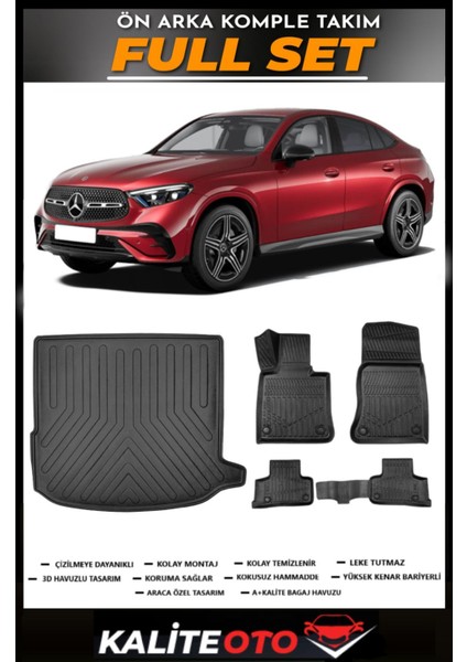 Glc Coupe Bagaj Havuzu+4.5d Havuzlu Paspas Seti 2024 Model