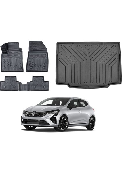 Clio 5 2021 Model Bagaj Havuzu Paspas Takımı Maxi Eva Serisi