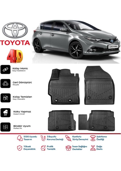 Auris 2018 Model 4d Havuzlu Paspas
