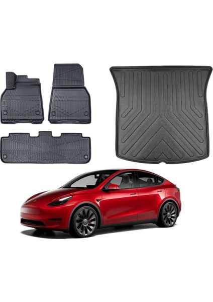 Model Y 2024 Model Bagaj Havuzu Paspas Takımı Eva Serisi
