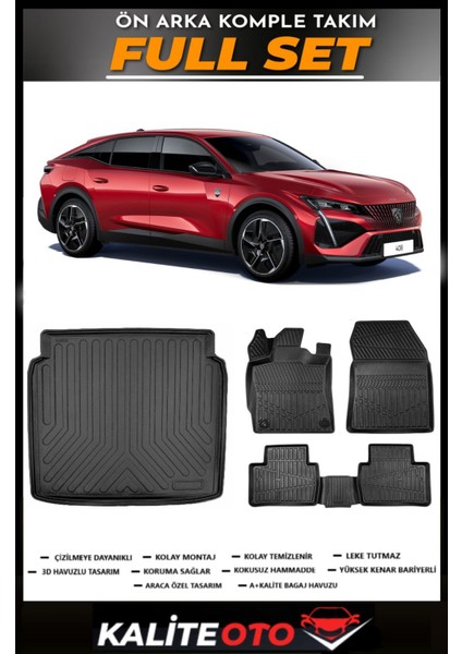 408 Bagaj Havuzu+4.5d Havuzlu Paspas Seti 2024 Model