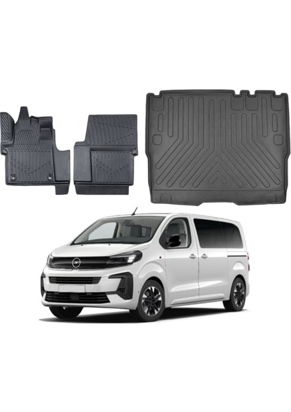 Zafira Life 2021 Sonrası Bagaj Havuzu+3d Araca Özel Paspas Takımı