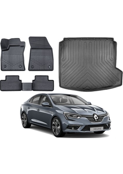 Megane 4 2016 Model Sağ Kulak Bagaj Havuzu Paspas Takımı Pro Eva Serisi