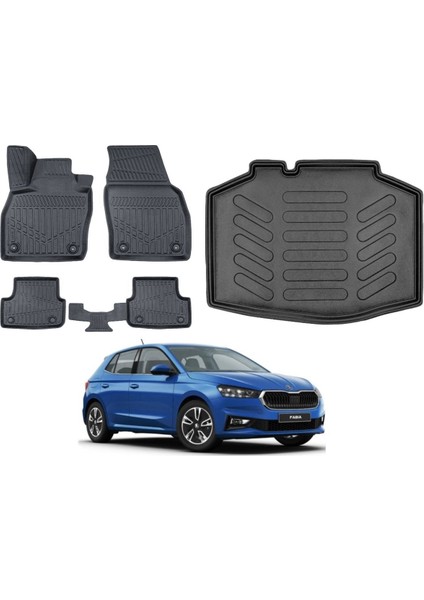 Fabia 2023 Model Bagaj Havuzu Paspas Takımı Pro Eva Serisi