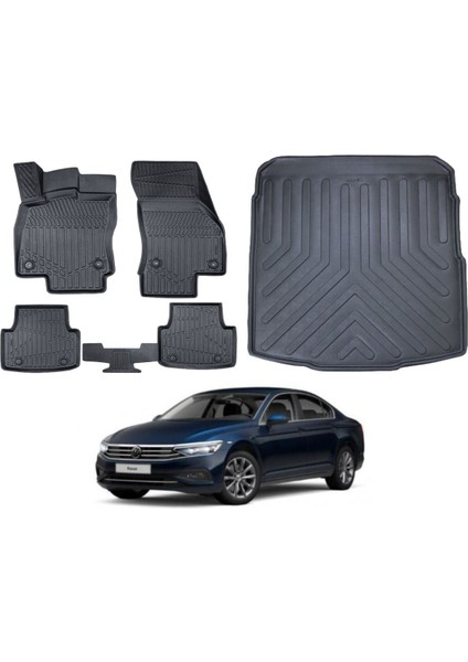 Passat B8 2022 Model Bagaj Havuzu Paspas Takımı Maxi Eva Serisi