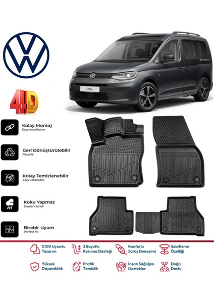 Caddy 2025 Model 4d Havuzlu Paspas