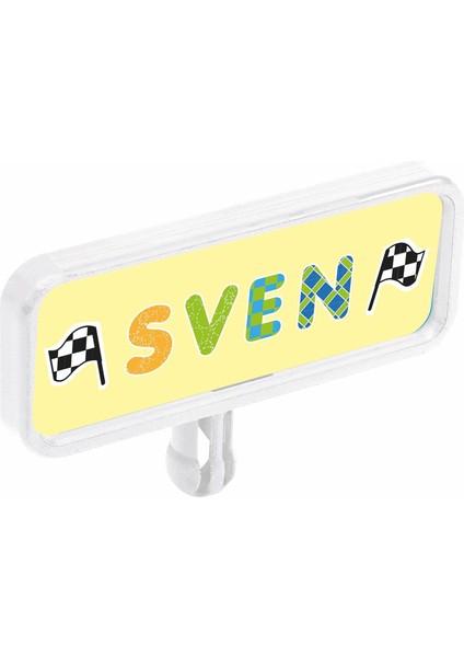 800056486, Bıg Bobby Car Benim Plakam, Kişiselleştirilebilir, Çıkartma Sayfalı, Kolay Montaj, Çeşitli Semboller, Renkli Arka Plan