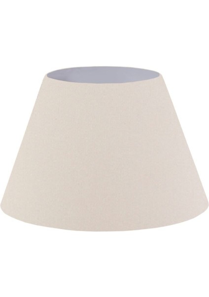 Pratik Krem Kumaş Konik Lambader Başlığı AYD-2636