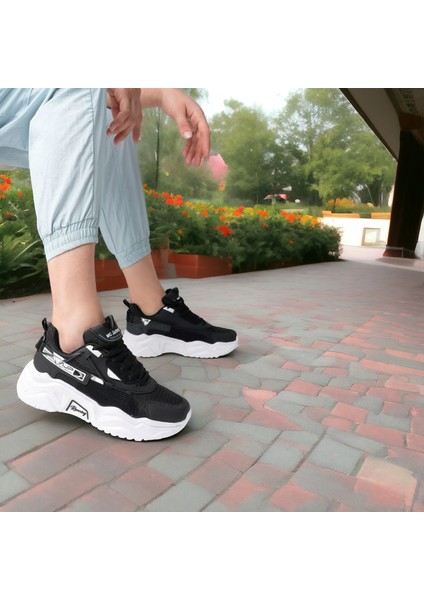 Kadın Günlük Yüksek Taban Sneaker Spor Ayakkabı