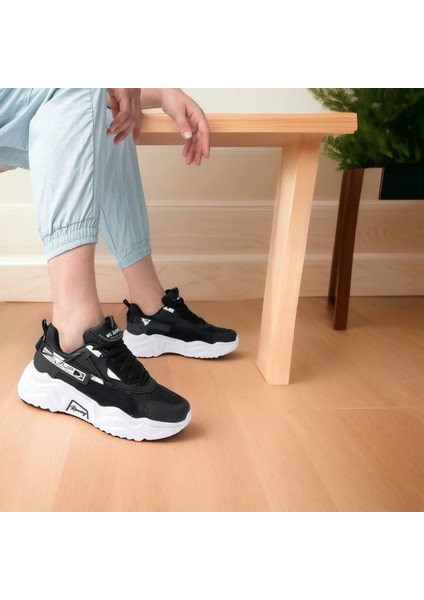 Kadın Günlük Yüksek Taban Sneaker Spor Ayakkabı