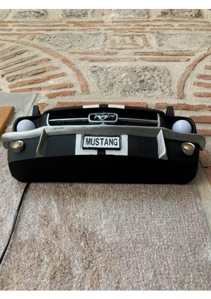 Işıklı Mustang Duvar Obje Araba,siyah Beyaz modelleri