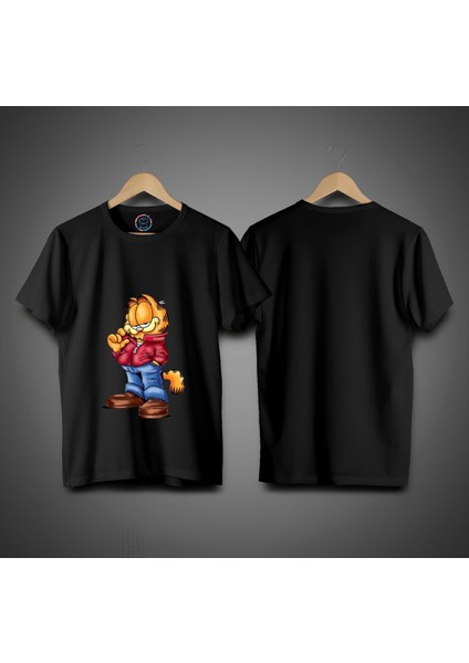Garfield Tasarım Unısex %100 Pamuk Premium T-Shirt