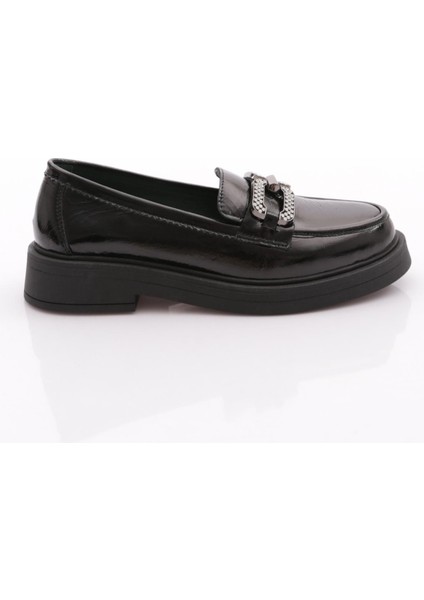 9002 Kadin Düz Taban Loafer Ayakkabi