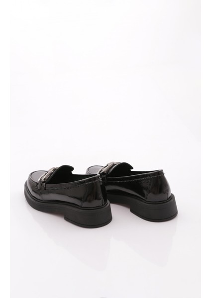 9002 Kadin Düz Taban Loafer Ayakkabi