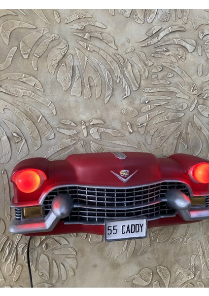 Işıklı Cadillac Duvar Obje Araba,kırmızı modelleri