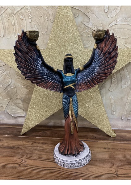 Antik Mısır Isis Şamdan ,biblo