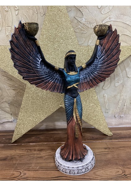 Antik Mısır Isis Şamdan ,biblo indirimleri