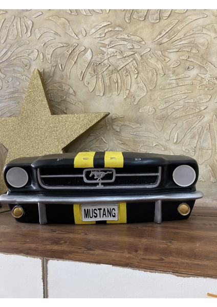 Işıklı Mustang Duvar Obje Araba Siyah Sarı fırsatları