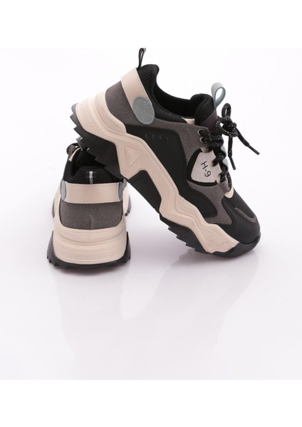 65121 Kadin Bağcikli Kalin Taban Spor Ayakkabi modelleri