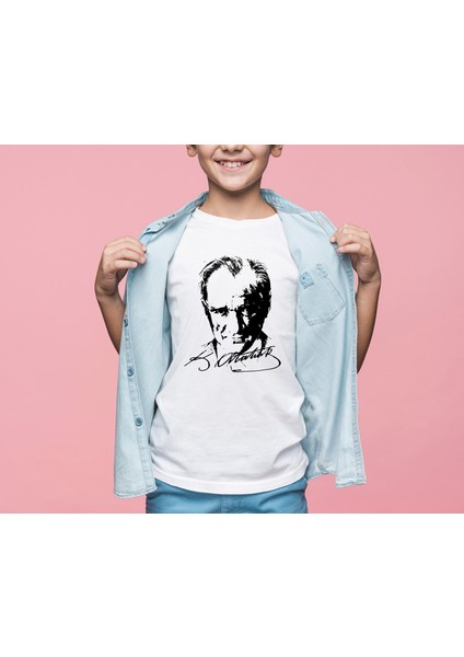 23 Nisan Sweatshirt Türk Bayrağı Baskı Atatürk Baskı Tişort