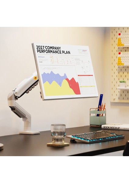 North Bayou F80 XE (17-30 İnç) Monitör Standı Beyaz - (9 kg’a Kadar 32 İnç Monitör Uyumlu) fırsatları