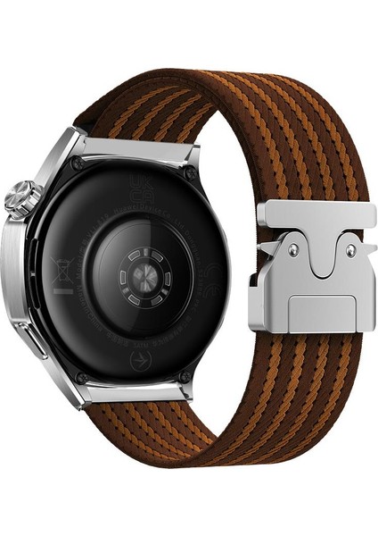 Huawei Watch Gt 2 / Gt2 Pro 46 mm Uyumlu Naylon Dokuma Kumaş Kordon Premium Kayış Kilitli Toka
