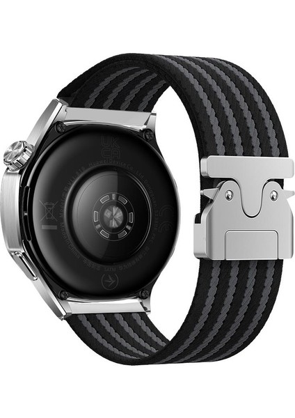 Huawei Watch Gt 2 / Gt2 Pro 46 mm Uyumlu Naylon Dokuma Kumaş Kordon Premium Kayış Kilitli Toka