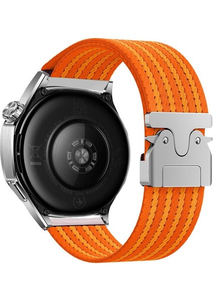 Huawei Watch Gt 2 / Gt2 Pro 46 mm Uyumlu Naylon Dokuma Kumaş Kordon Premium Kayış Kilitli Toka