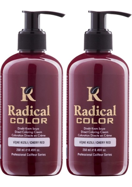 New 25/cheryred Amonyaksız Su Bazlı Saç Boyası 250 ml 2 Adet Vişne Kızılı