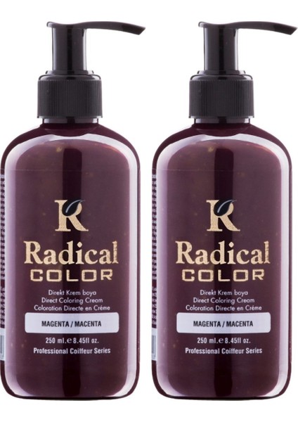 New 25/macenta Amonyaksız Su Bazlı Saç Boyası 250 ml 2 Adet Magenta