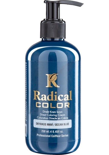 New 25/oceanblue Amonyaksız Su Bazlı Saç Boyası 250 ml 1 Adet Okyanus Mavi