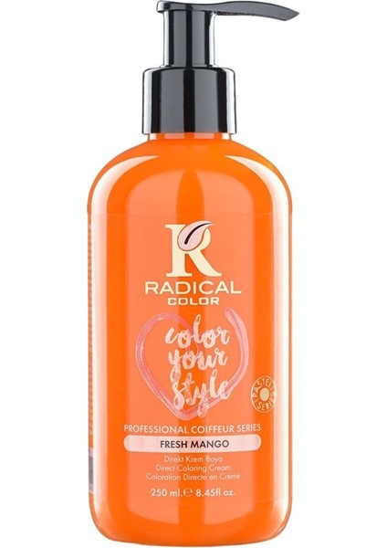 New 25/freshmango Amonyaksız Su Bazlı Saç Boyası 250 ml 1 Adet Mango