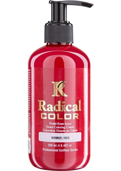 New 25/red Amonyaksız Su Bazlı Saç Boyası 250 ml 1 Adet Kırmızı