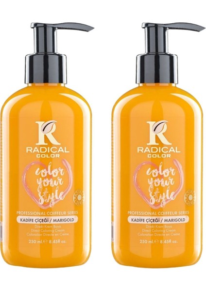 New 25/marigold Amonyaksız Su Bazlı Saç Boyası 250 ml 2 Adet Kadife Çiçeği