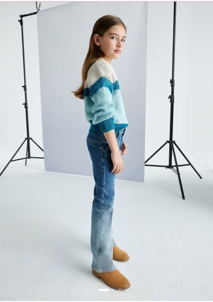 Kız Çocuk Denim Pantolon 7547 fırsatları