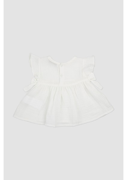 Kız Bebek Ekru Müslin Elbise fiyatları