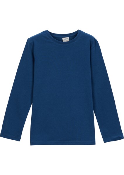 Indigo Basic Mevsimlik Unisex Uzun Kollu Tişört