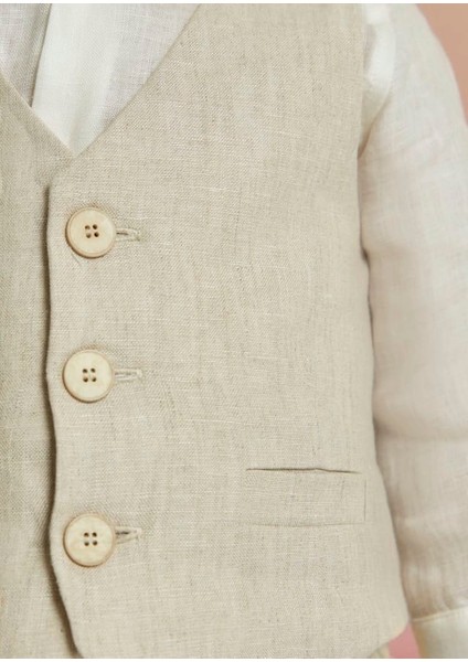 Abel&lula Erkek Bebek Keten Yelek 5347 fırsatları