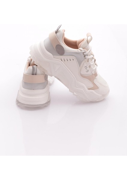65121 Kadin Bağcikli Kalin Taban Spor Ayakkabi modelleri