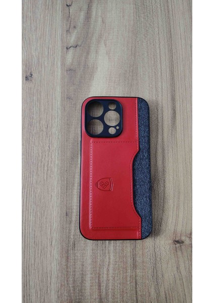 Apple iPhone 13 Promax Silikon Kılıf Kart Detaylı Koyu Kahve