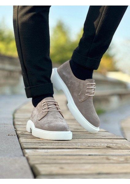 Beige Mıyara 3291 Hakiki Deri Erkek Casual Ayakkabı Bej fırsatları