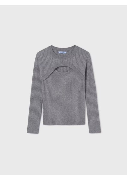 Kız Çocuk Gri Kazak 7308 fiyatları