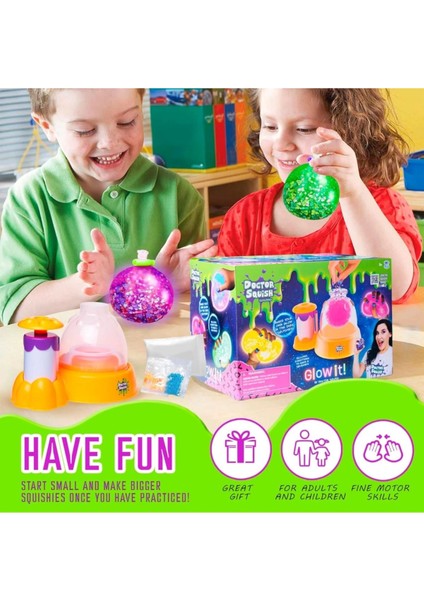 Doctor Squishy - Squishy Maker - Neon Doktor Squishy - Kendinize Özel Neonlu Squishy Yapma Istasyonu modelleri