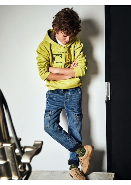 Erkek Çocuk Kargo Jean Pantolon 7534 fiyatları