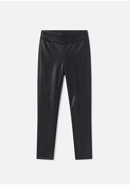 Kız Çocuk Vinil Tayt Siyah 7744 modelleri