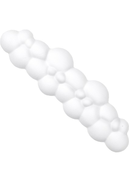 Bulut Şekilli Beyaz Klavye Bilek Desteği Ergonomik & Konforlu Memory Foam Kaymaz Taban Bilek Yastığı