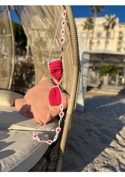 Çevre Dostu - Anti Pilling Fuchsia Floral Garden Bıkını