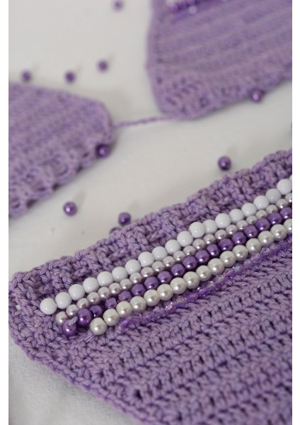 El Örgüsü Çevre Dostu - Anti Pilling Elf Lilac Bikini